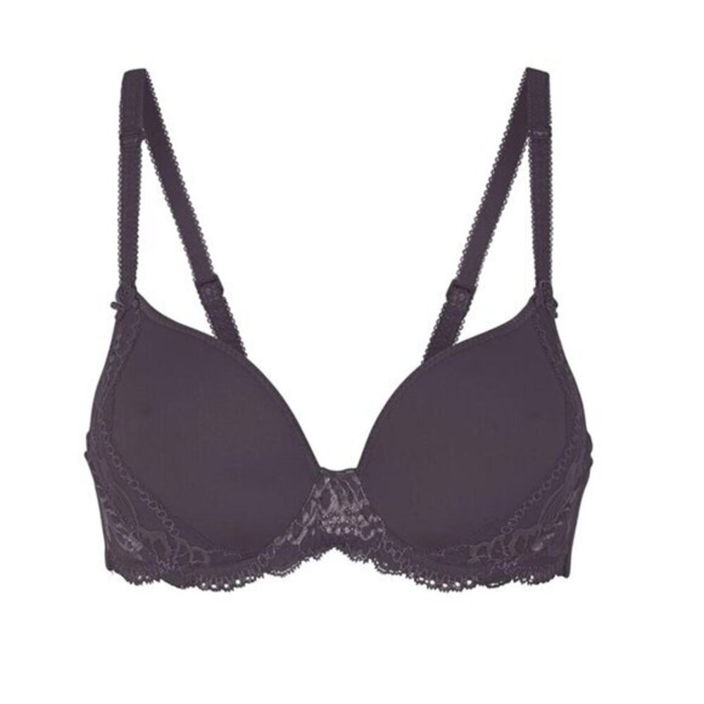 Simone Perele Delice 3D Spacer Underwire Contour Bra Size E Purple Lace 12X343